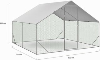 Gallinero 9m2 Parque Alambrado 3x3m