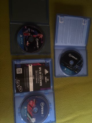 Lote FIFA 19, 21 y 22 PS4