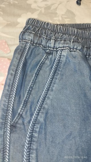 Pantalón Salsa efecto denim azul Talla S