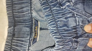 Pantalón Salsa efecto denim azul Talla S