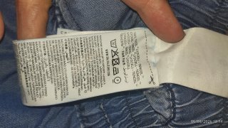Pantalón Salsa efecto denim azul Talla S