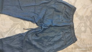 Pantalón Salsa efecto denim azul Talla S