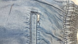 Pantalón Salsa efecto denim azul Talla S