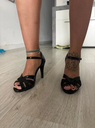 Zapatos de tacón negros