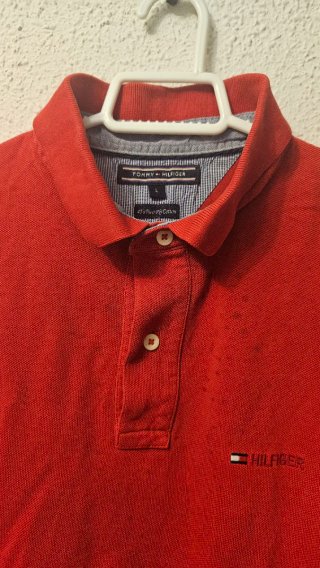 Polo Tommy Hilfiger Rojo Talla L