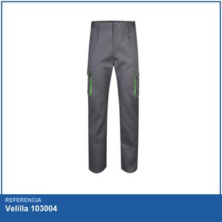 Velilla 103004 pantalón bicolor multibolsillos