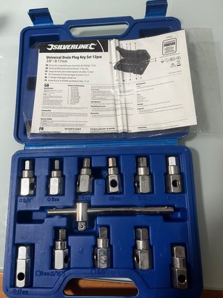 Juego 12 llaves tapón aceite Silverline