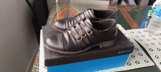 Zapatos Marypaz Negros Doble Hebilla