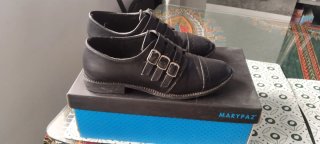 Zapatos Marypaz Negros Doble Hebilla