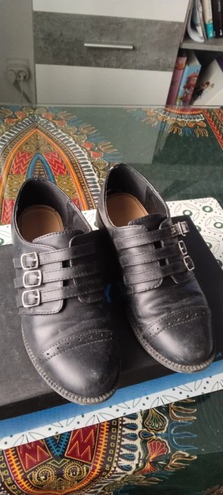 Zapatos Marypaz Negros Doble Hebilla