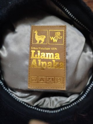 Gorra Vintage Negra Alpaca Talla 65