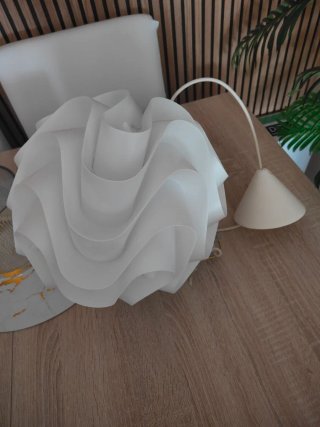 Lámpara colgante moderna blanca