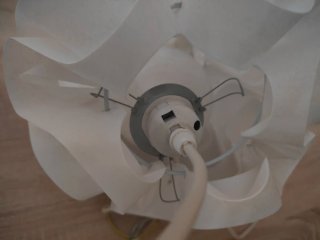 Lámpara colgante moderna blanca