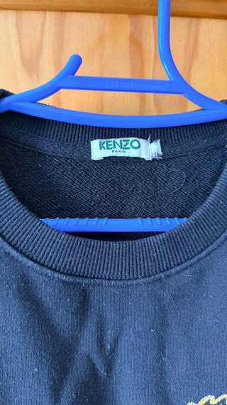 Sudadera Kenzo Tiger Talla S Negra y Dorada