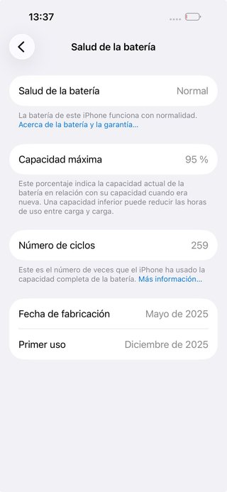 iPhone 16 128GB 95%_Salud Verificado_enGarantia