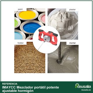 - Mezclador portátil potente ajustable hormigón