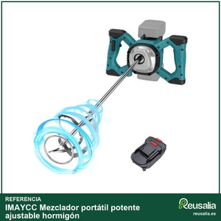 - Mezclador portátil potente ajustable hormigón