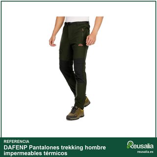 Pantalones trekking hombre impermeables térmicos
