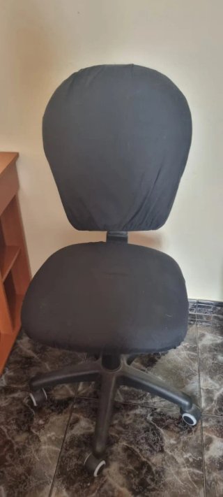 Escritorio madera con cajón y silla