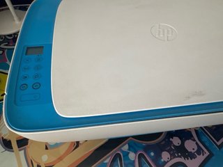 Impresora HP Azul y Blanca