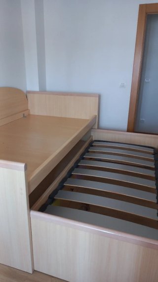 Cama nido doble con cajonera