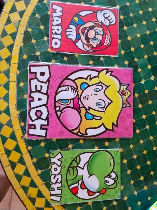 Pack 3 Carteles Metálicos Super Mario
