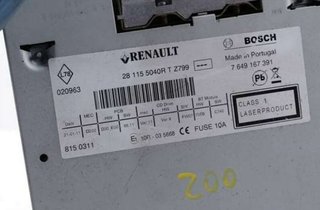 Renault 132002 radio 281155040r grand ii fase 1