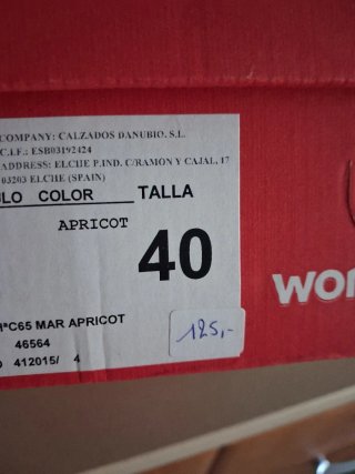 Sandalias Wonders Naranja Talla 40