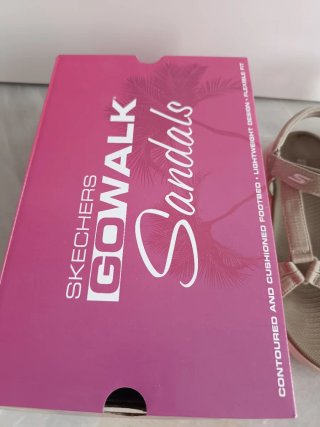 Sandalias Skechers Go Walk Beige Talla 39
