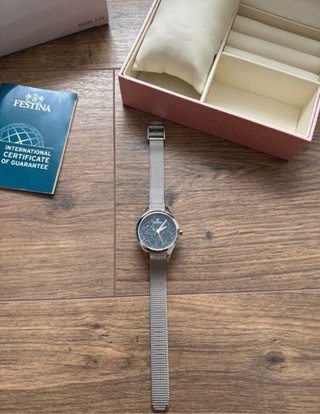 Reloj Festina Azul y Plateado