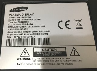 Despiece tv Samsung PS42B430P2WXXC