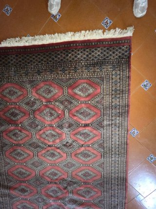 Alfombra oriental estilo Bokhara 235 × 160 cm