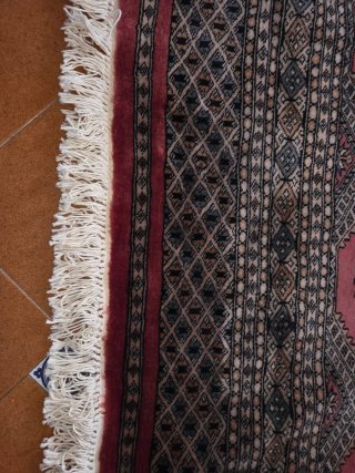 Alfombra oriental estilo Bokhara 235 × 160 cm