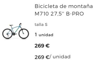 Bicicleta de Montaña Azul