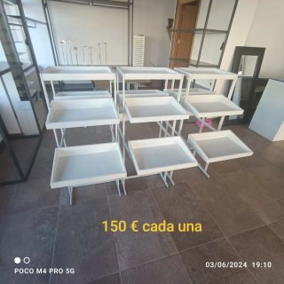 Mobiliario Tienda Ropa Estanterías Metal Cristal