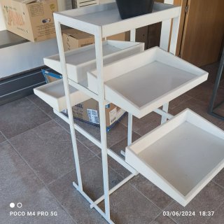 Mobiliario Tienda Ropa Estanterías Metal Cristal