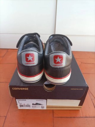 Zapatillas Converse niño y mujer velcro negro y ro