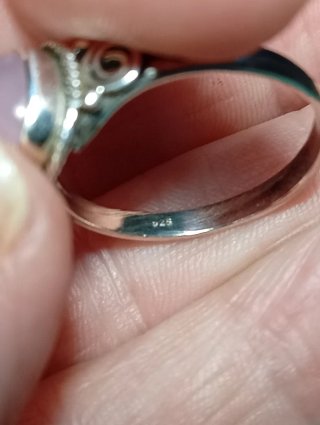 Anillo Plata Ley cuarzo rosa