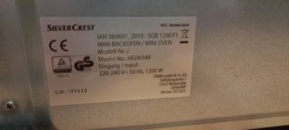 Mini horno eléctrico SilverCrest