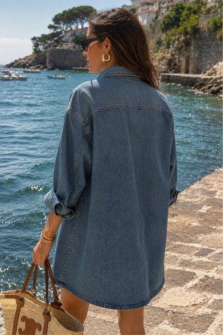 Moschino Abito Denim Blu Taglia M