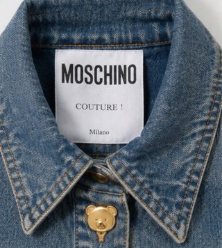Moschino Abito Denim Blu Taglia M