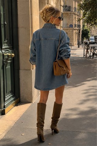 Moschino Abito Denim Blu Taglia M