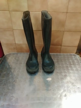 Botas de agua altas negras