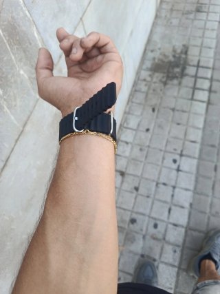 Reloj Inteligente Hombre Negro/Naranja sin cargado