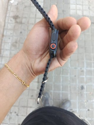 Reloj Inteligente Hombre Negro/Naranja sin cargado
