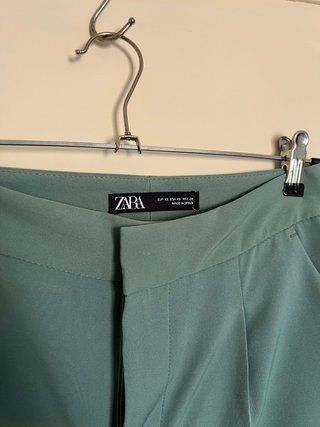 Pantalón de traje azul verdoso