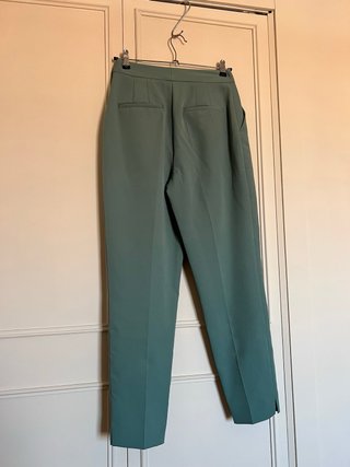 Pantalón de traje azul verdoso