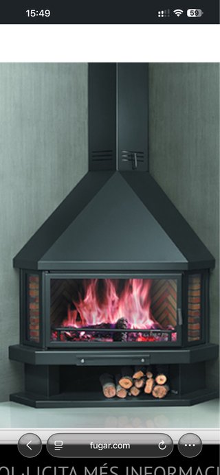 Chimenea metálica de diseño