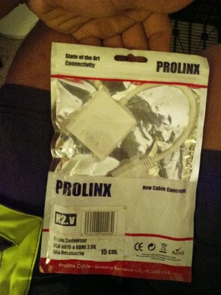 Conversor VGA a HDMI PROLINX 2.0V 15cm