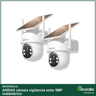ANRAN cámara vigilancia solar 5MP inalámbrica